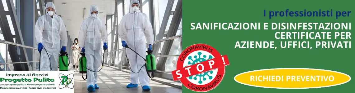 Richiedi info per la nostra impresa di sanificazioni Progetto Pulito opera a Gazzada Schianno  e nei comuni della provincia di Varese